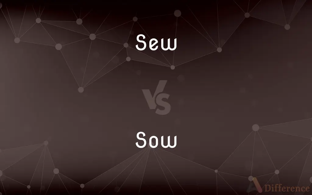 Sew vs. Sow — What's the Difference?