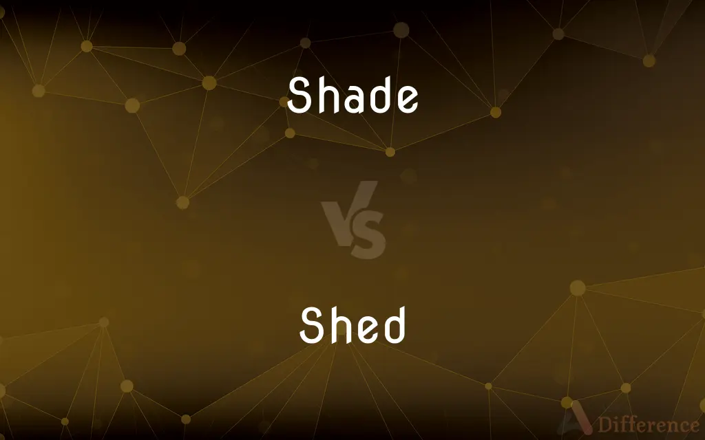Shade vs. Shed — What's the Difference?