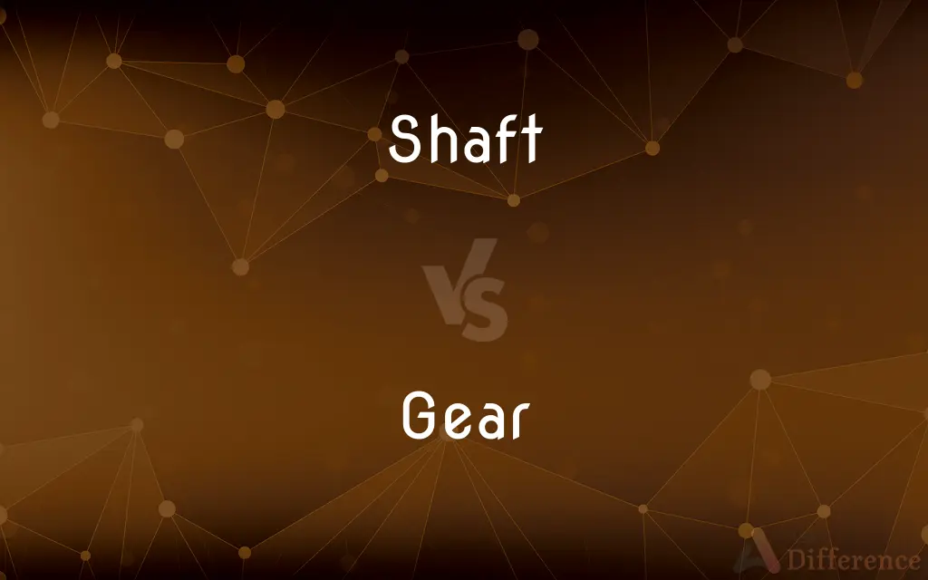 Shaft vs. Gear — What's the Difference?