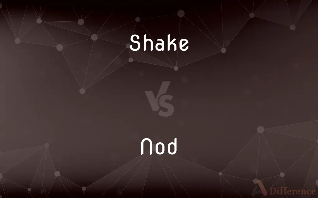 Shake vs. Nod — What's the Difference?