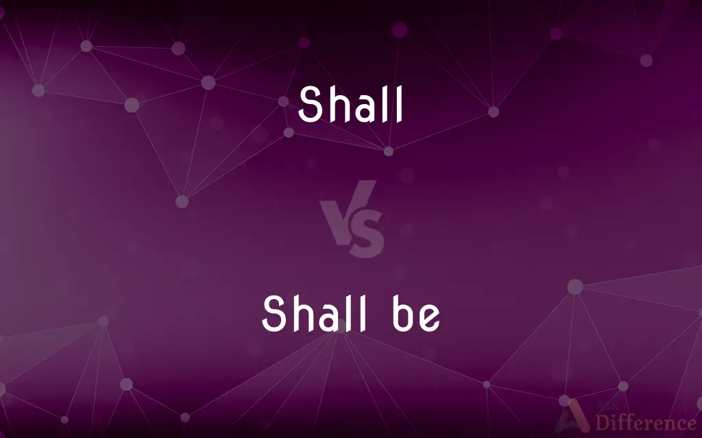 Shall vs. Shall be — What's the Difference?