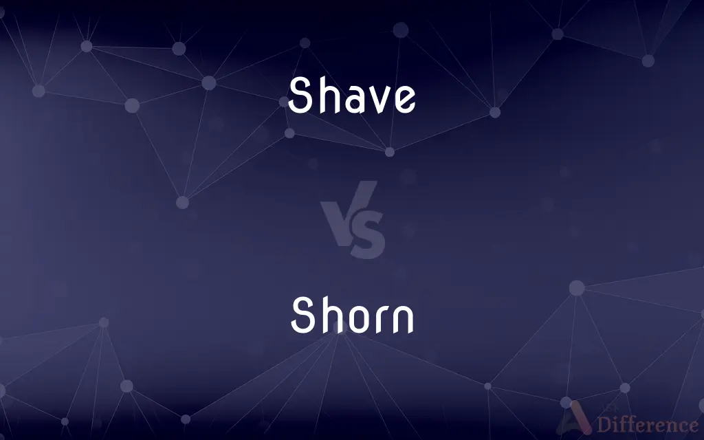 Shave vs. Shorn — What's the Difference?