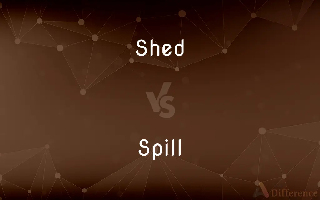 Shed vs. Spill — What's the Difference?