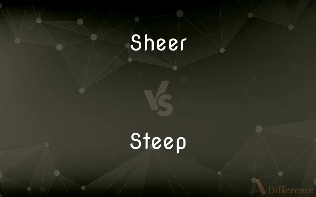 Sheer vs. Steep — What's the Difference?