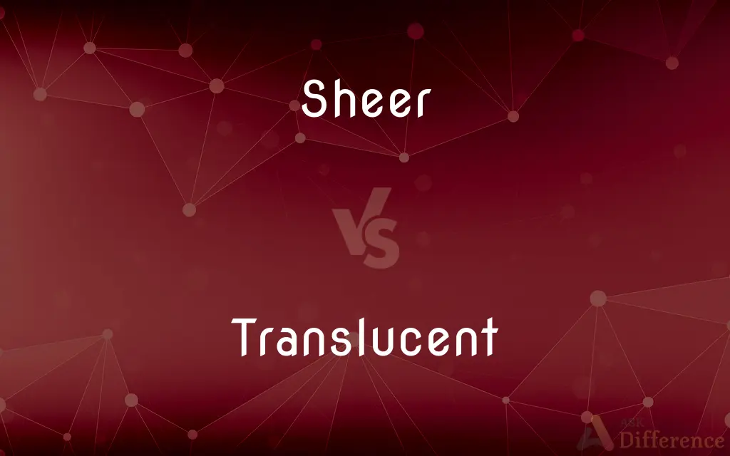 Sheer vs. Translucent — What's the Difference?