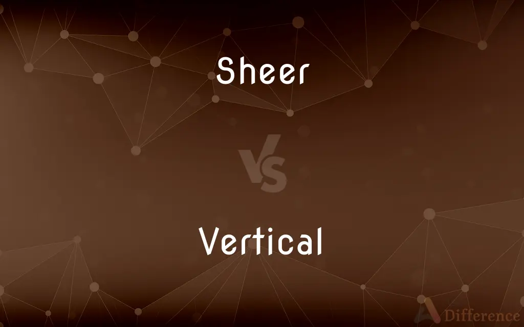 Sheer vs. Vertical — What's the Difference?