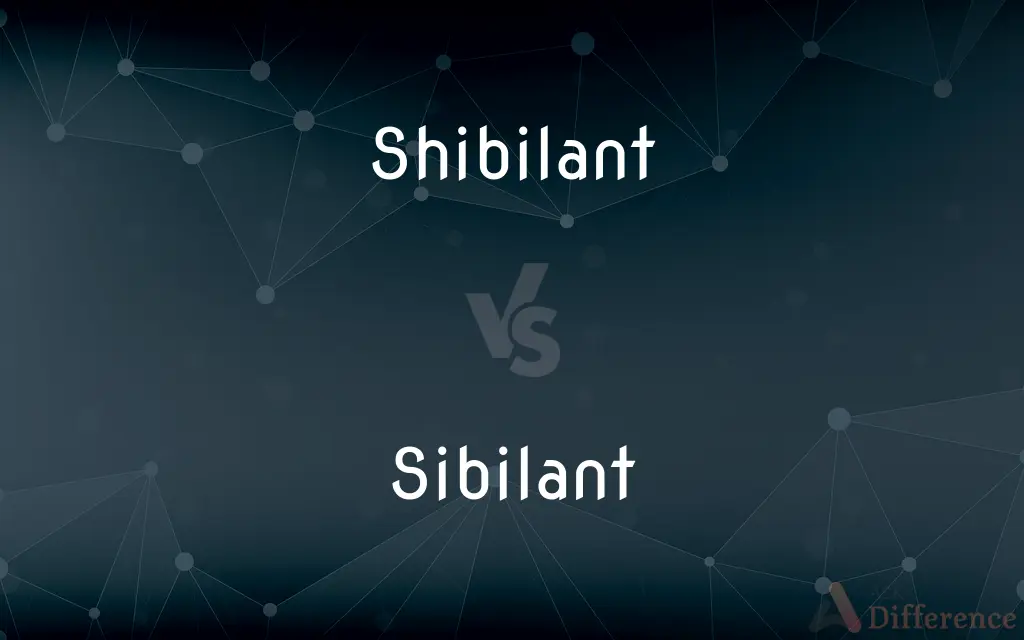 Shibilant vs. Sibilant — What's the Difference?