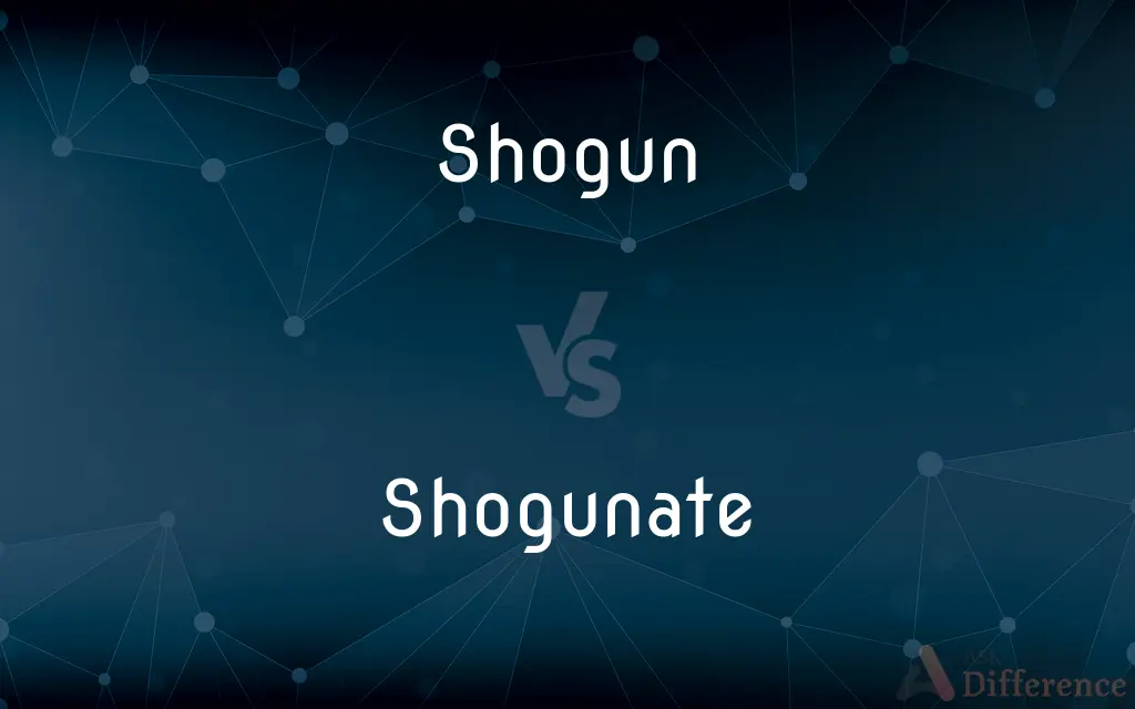 Shogun vs. Shogunate — What's the Difference?