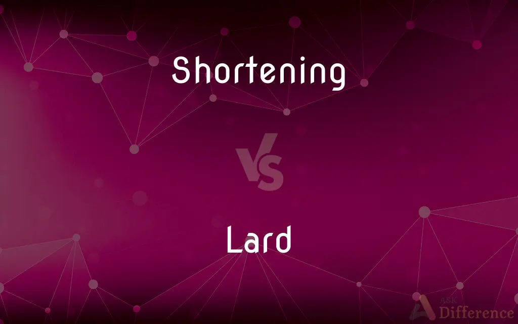 Shortening vs. Lard — What's the Difference?