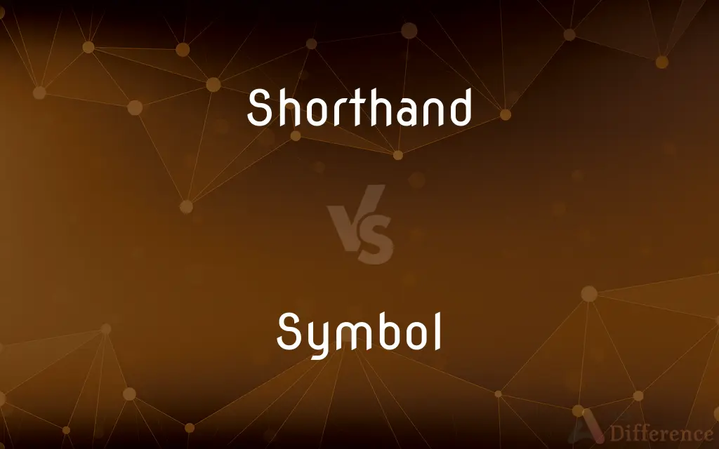 Shorthand vs. Symbol — What's the Difference?