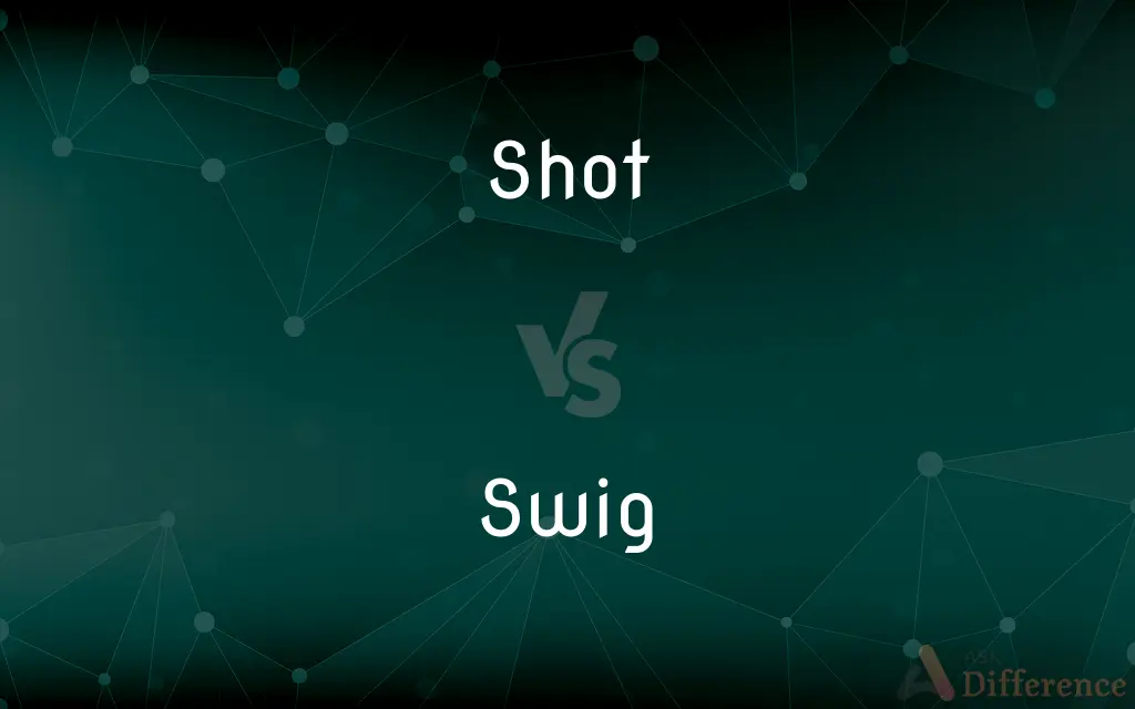 Shot vs. Swig — What's the Difference?