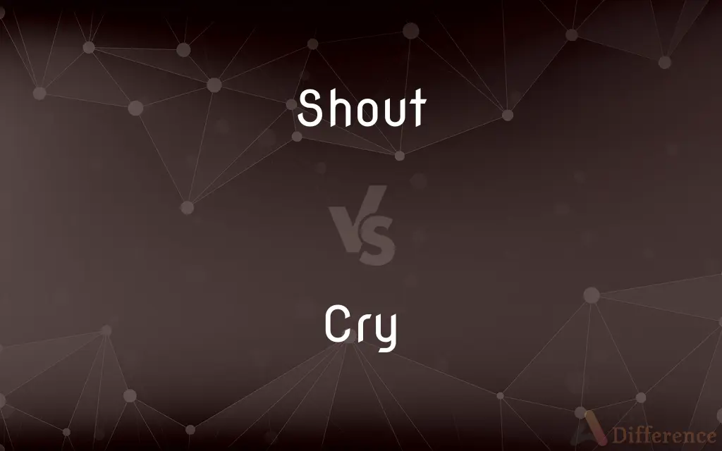 Shout vs. Cry — What's the Difference?