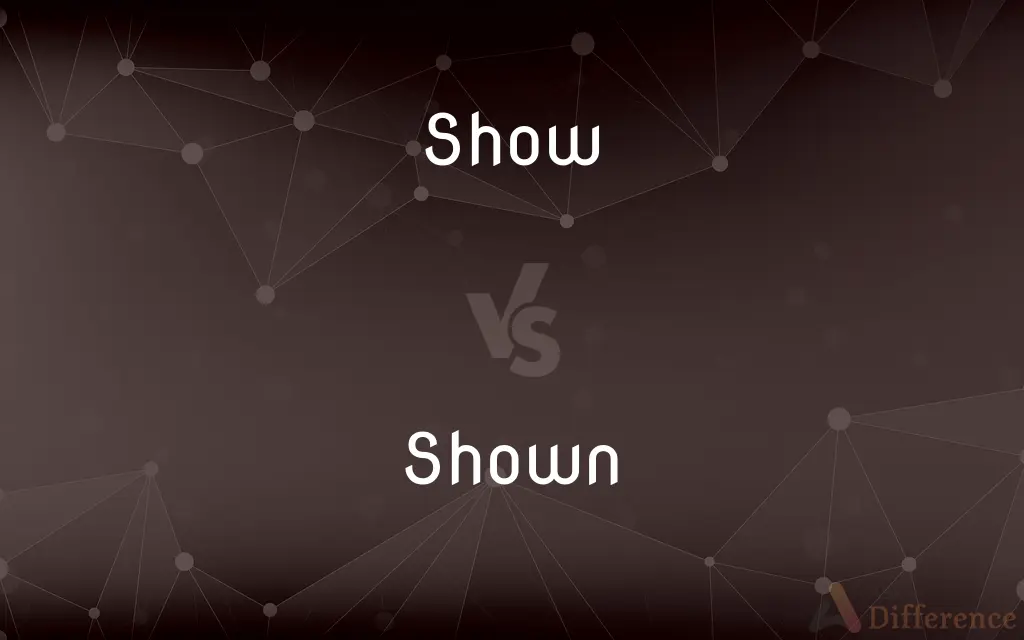 Show vs. Shown — What's the Difference?