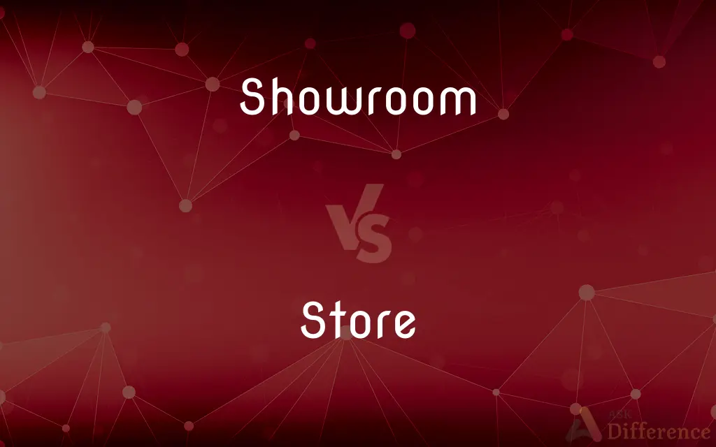 Showroom vs. Store — What's the Difference?