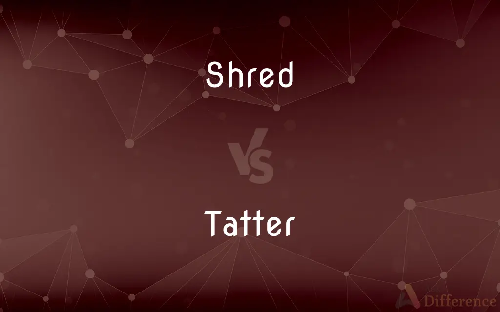 Shred vs. Tatter — What's the Difference?