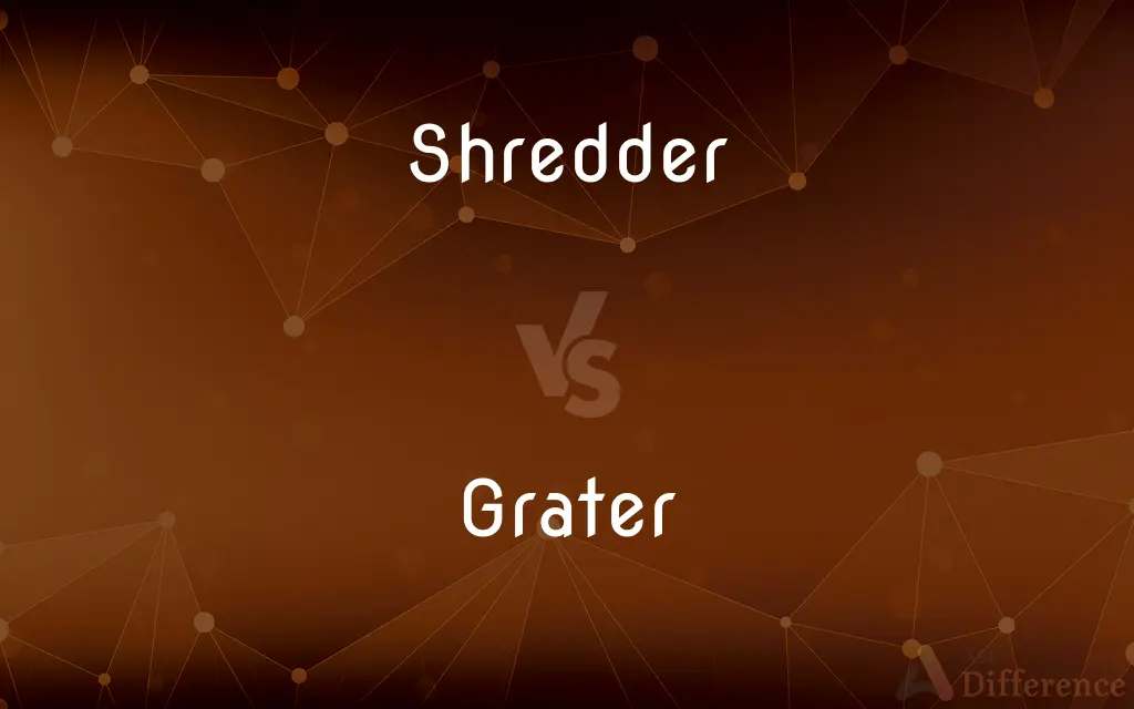 Shredder vs. Grater — What's the Difference?