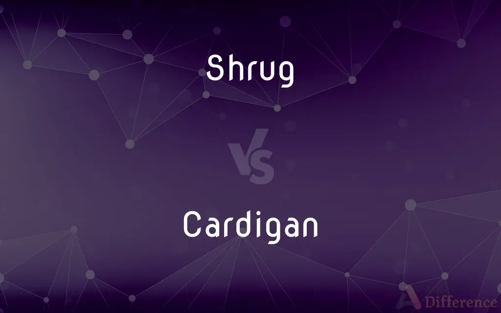 Shrug vs. Cardigan — What's the Difference?