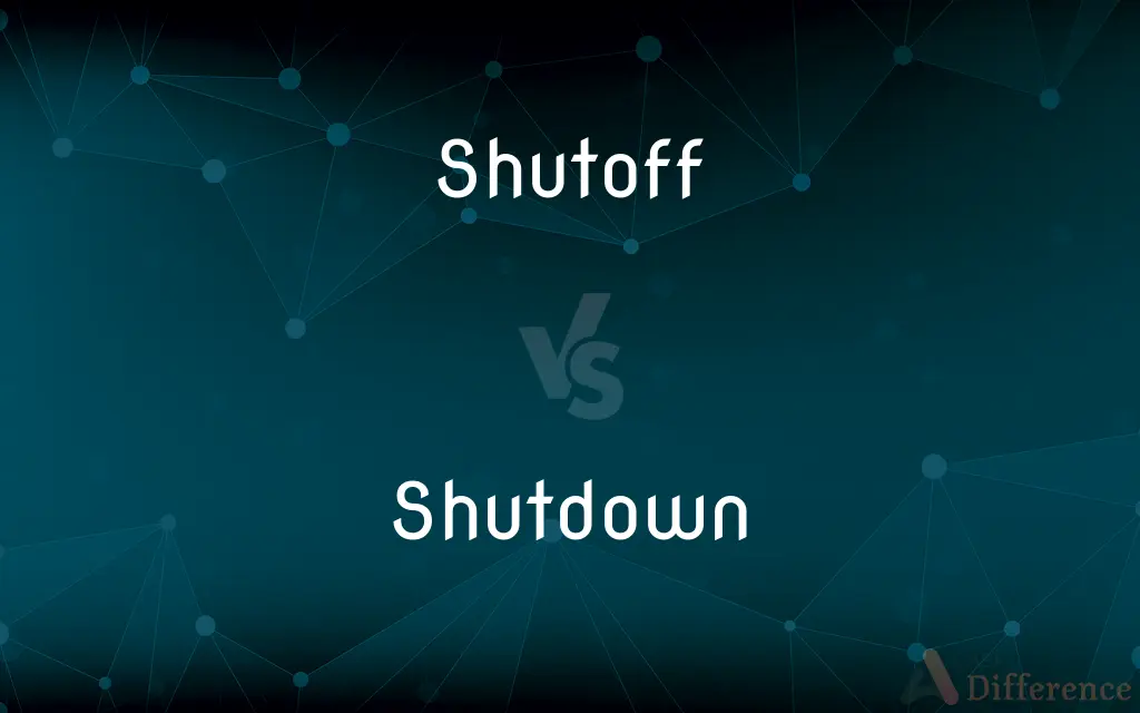 Shutoff vs. Shutdown — What's the Difference?