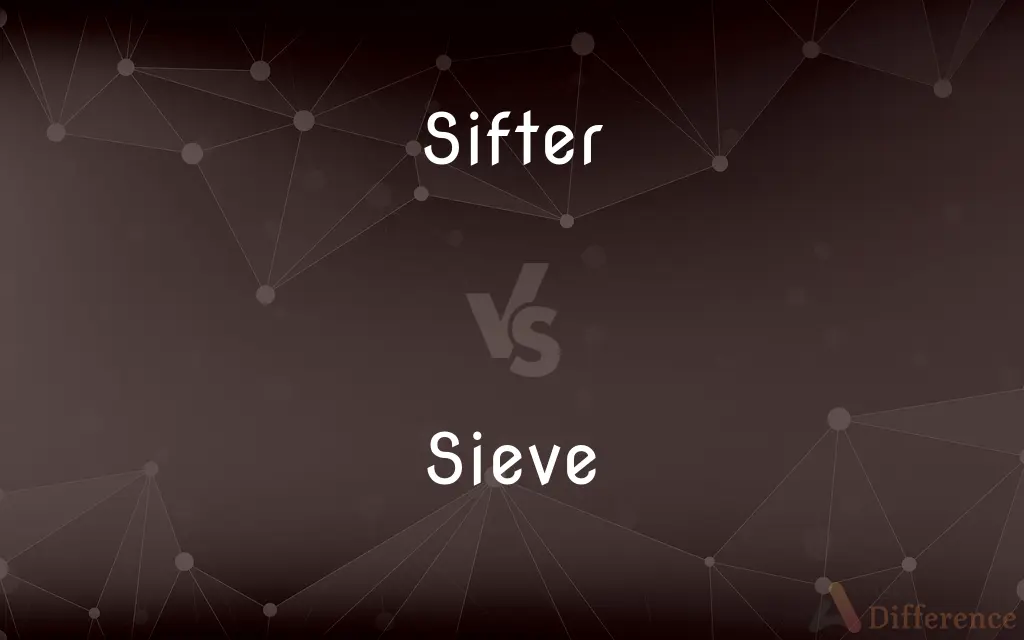 Sifter vs. Sieve — What's the Difference?