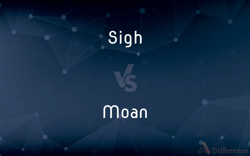 Sigh vs. Moan — What's the Difference?