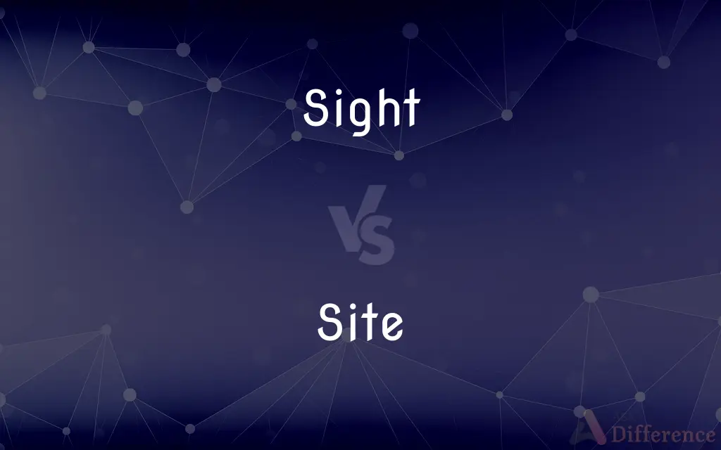 Sight vs. Site — What's the Difference?