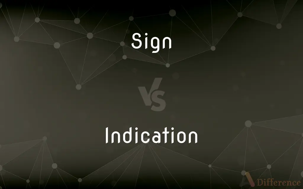 Sign vs. Indication — What's the Difference?