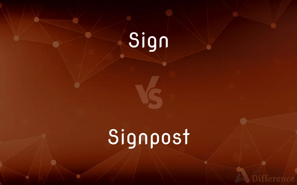 Sign vs. Signpost — What's the Difference?