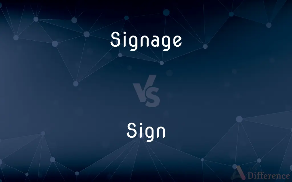 Signage vs. Sign — What's the Difference?