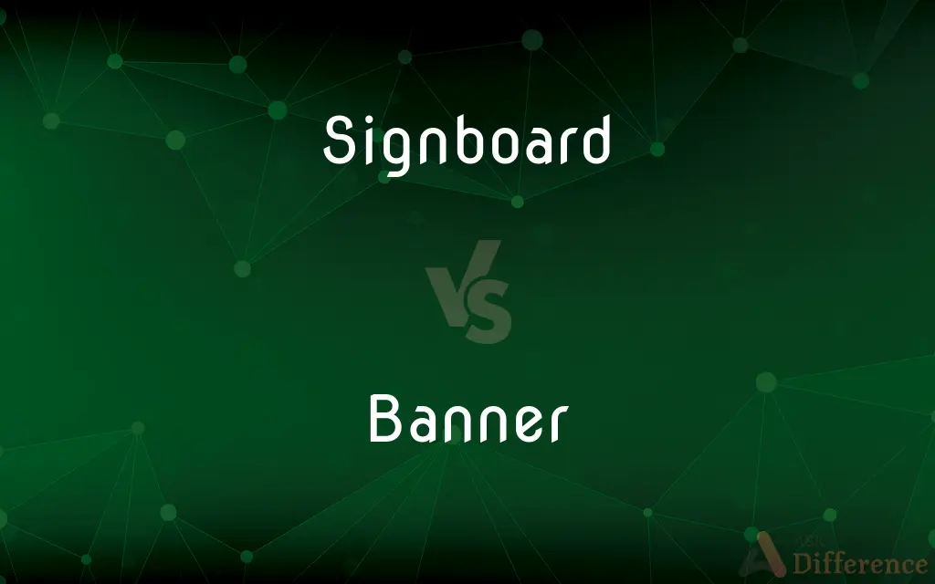 Signboard vs. Banner — What's the Difference?
