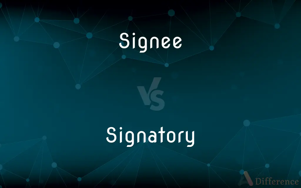 Signee vs. Signatory — What's the Difference?
