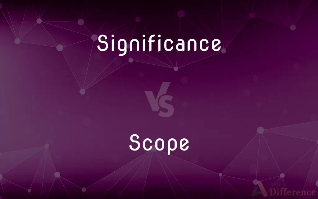 Significance vs. Scope — What's the Difference?