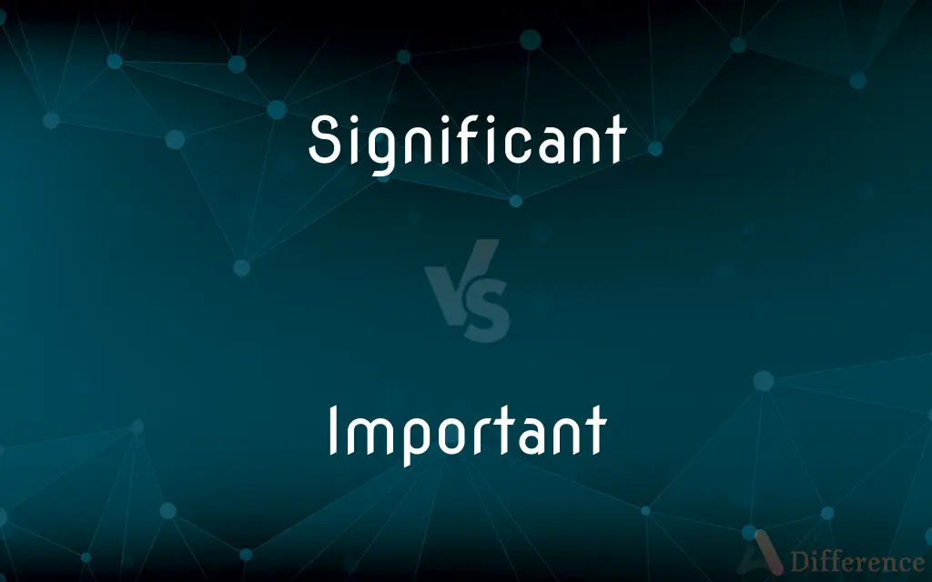 Significant vs. Important — What's the Difference?