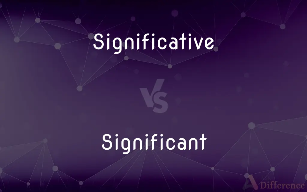 Significative vs. Significant — What's the Difference?