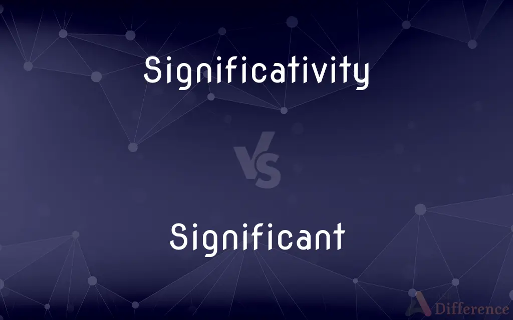 Significativity vs. Significant — What's the Difference?