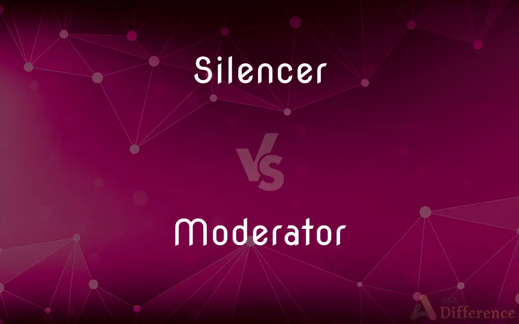 Silencer vs. Moderator — What's the Difference?