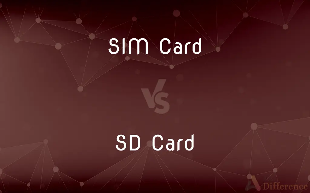 SIM Card vs. SD Card — What's the Difference?