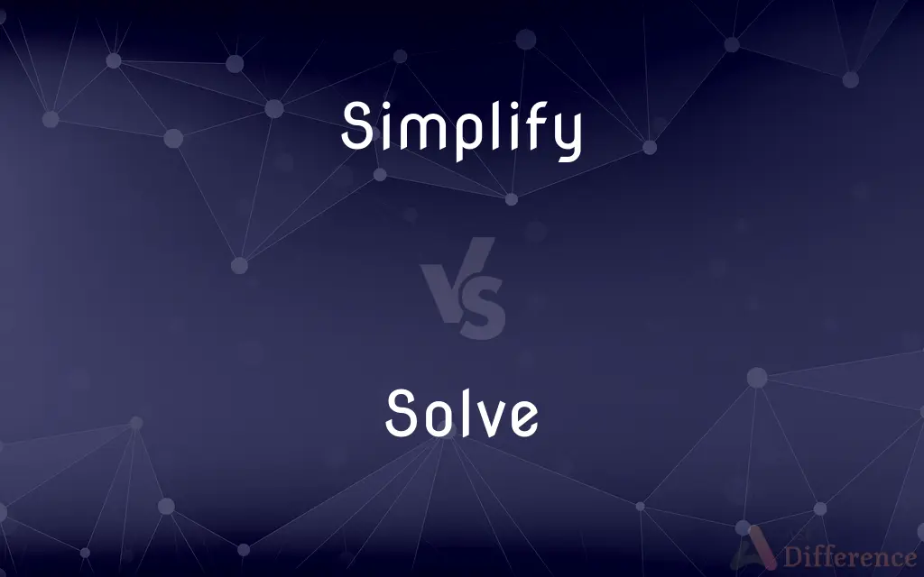 Simplify vs. Solve — What's the Difference?