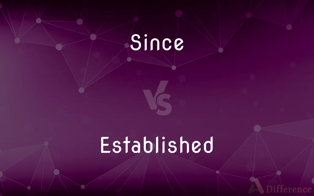 Since vs. Established — What's the Difference?