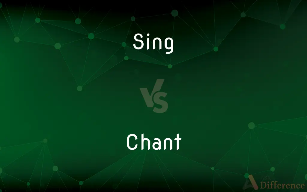 Sing vs. Chant — What's the Difference?