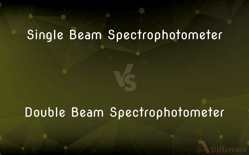 Single Beam Spectrophotometer vs. Double Beam Spectrophotometer — What's the Difference?