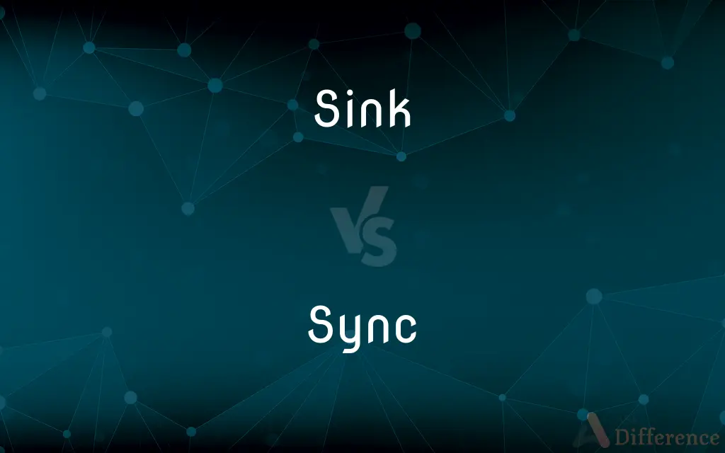 Sink vs. Sync — What's the Difference?