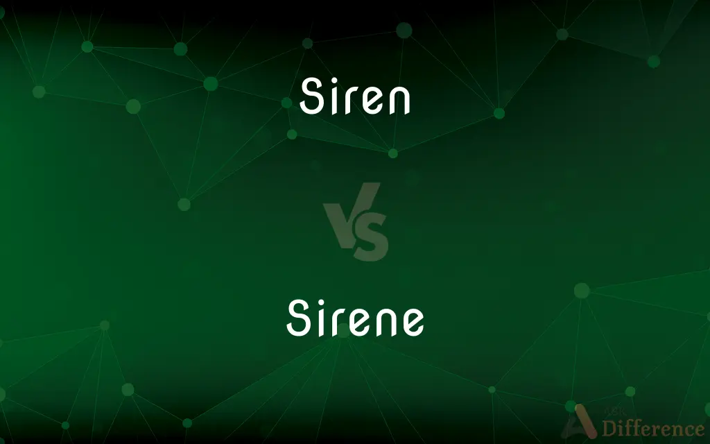Siren vs. Sirene — What's the Difference?
