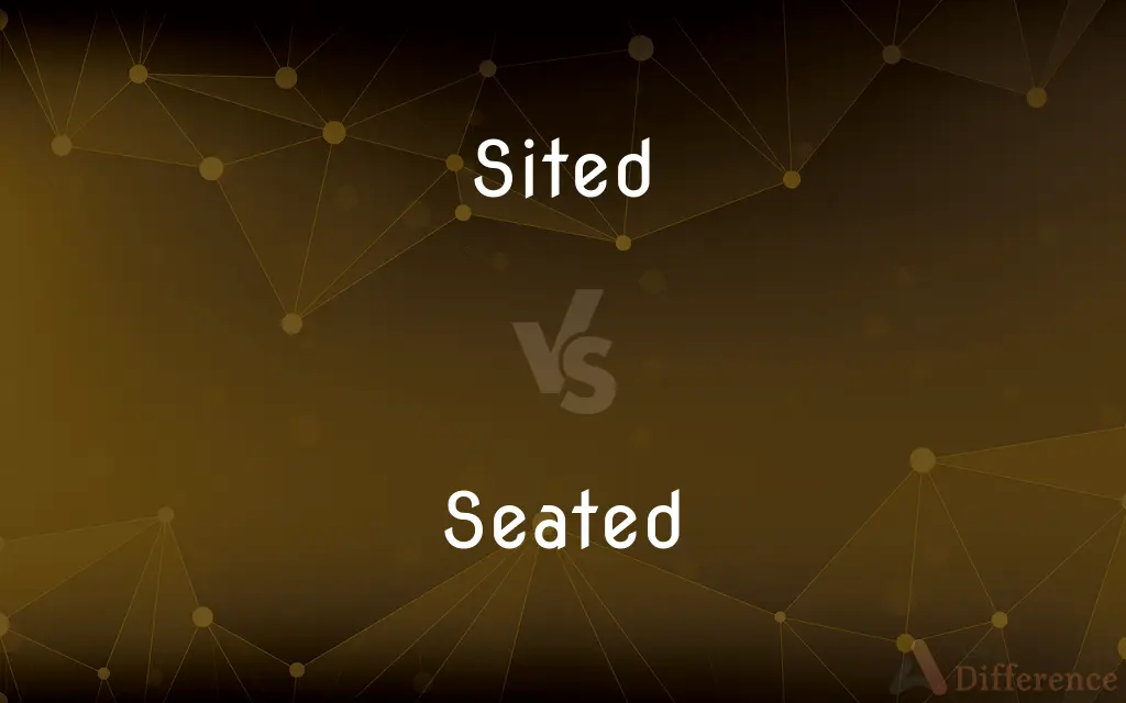 Sited vs. Seated — What's the Difference?