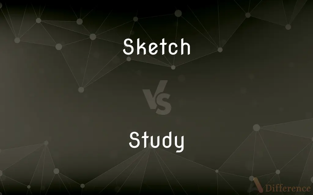 Sketch vs. Study — What's the Difference?