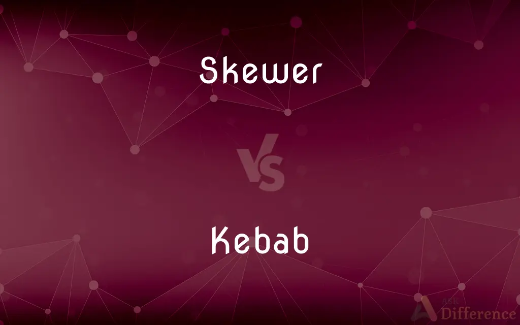 Skewer vs. Kebab — What's the Difference?