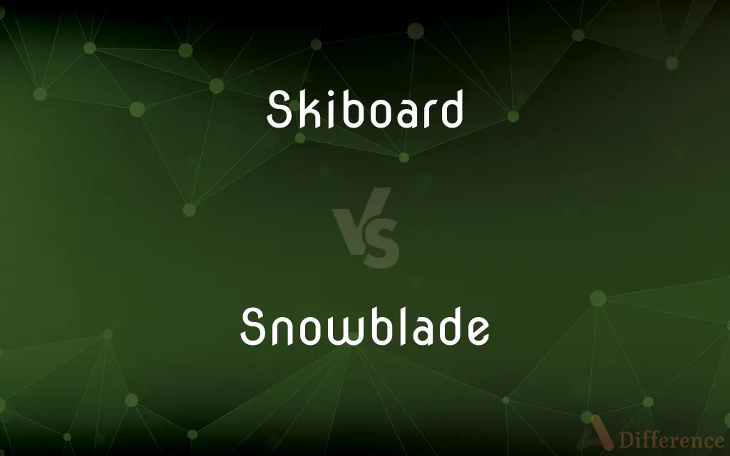Skiboard vs. Snowblade — What's the Difference?