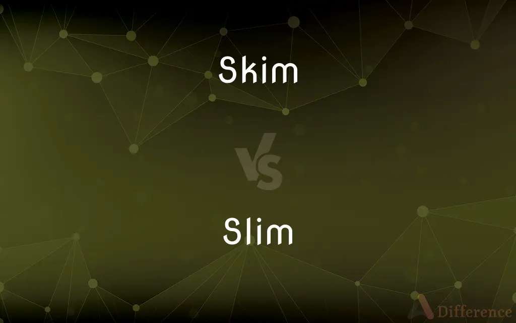 Skim vs. Slim — What's the Difference?