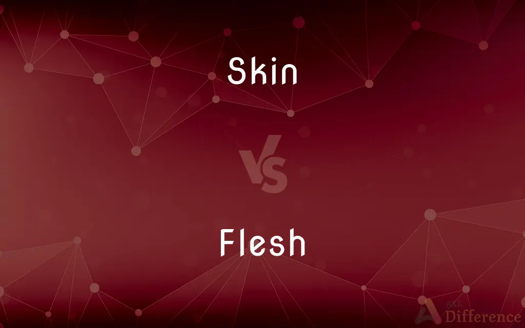 Skin vs. Flesh — What's the Difference?