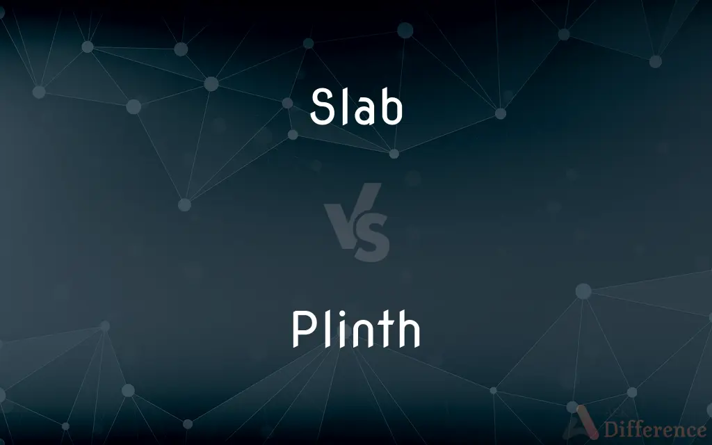 Slab vs. Plinth — What's the Difference?
