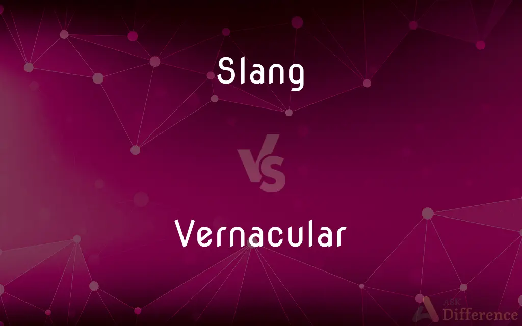 Slang vs. Vernacular — What's the Difference?